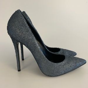 Lust For Life Blue Leather Pumps